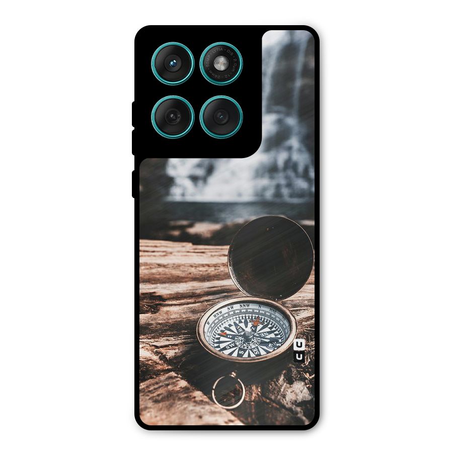 Compass Travel Metal Back Case for Motorola Edge 60