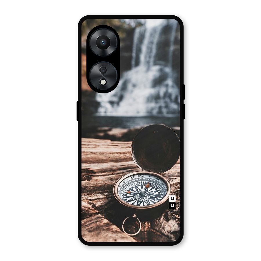 Compass Travel Metal Back Case for Oppo A78