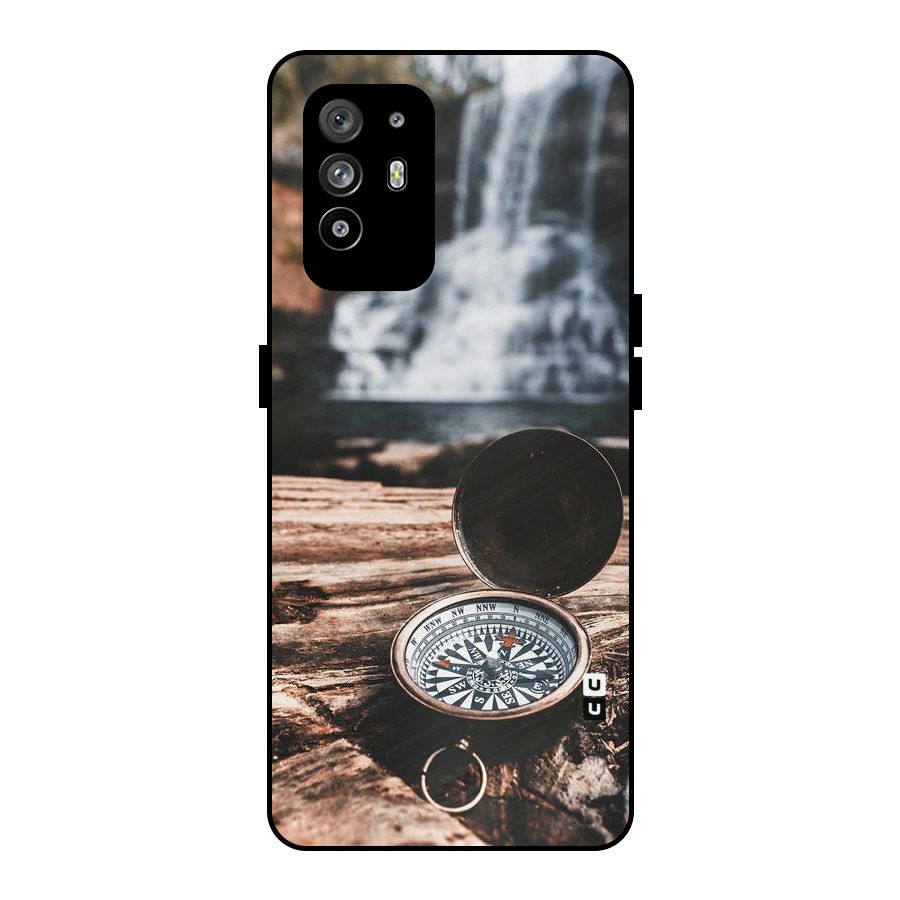 Compass Travel Metal Back Case for Oppo F19 Pro Plus 5G
