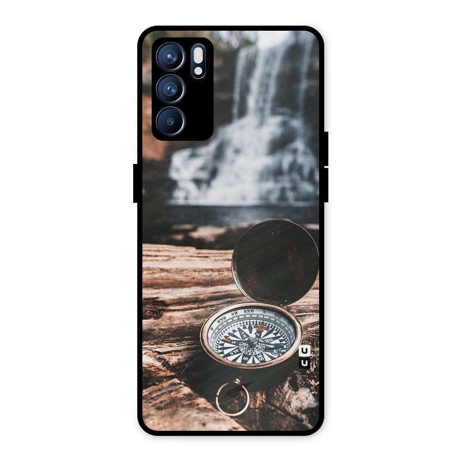 Compass Travel Metal Back Case for Oppo Reno6 5G