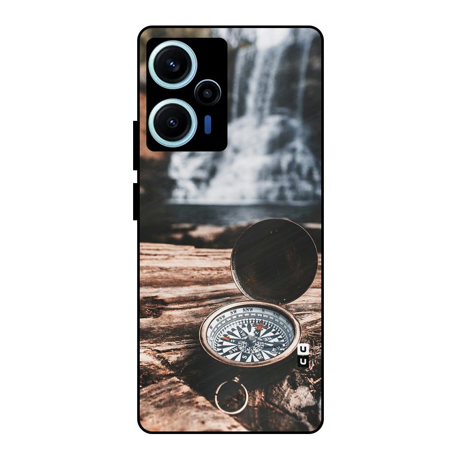 Compass Travel Metal Back Case for Poco F5