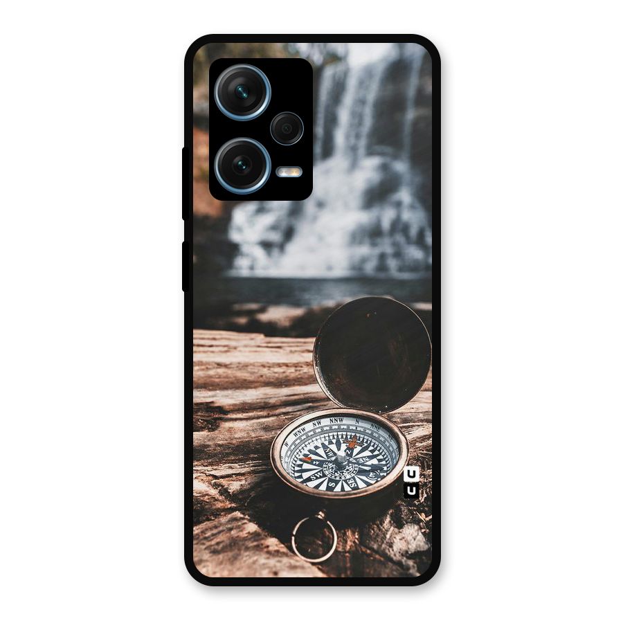 Compass Travel Metal Back Case for Redmi Note 12 Pro Plus 5G