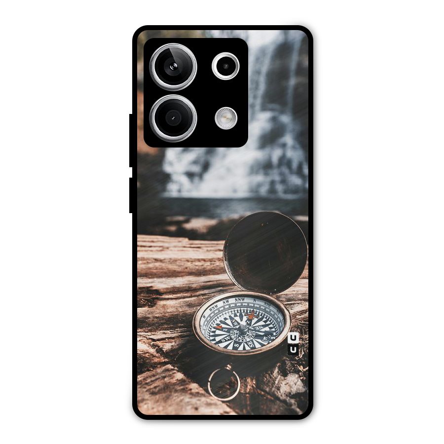 Compass Travel Metal Back Case for Redmi Note 13 5G