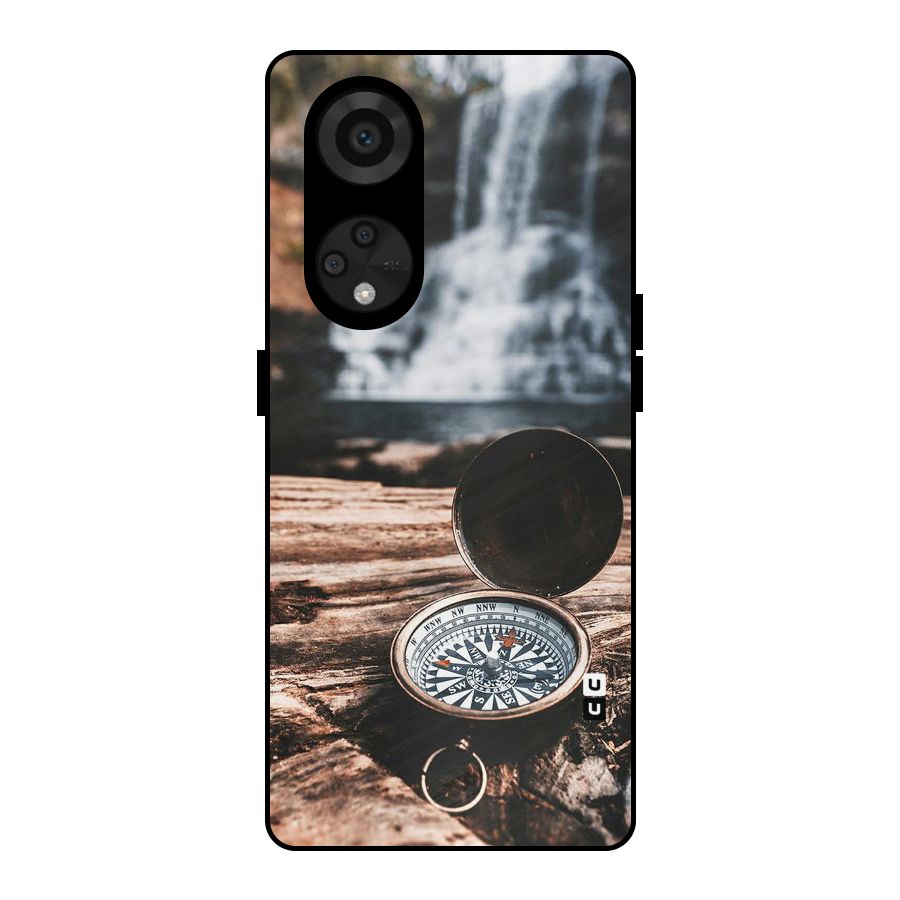 Compass Travel Metal Back Case for Reno8 T 5G
