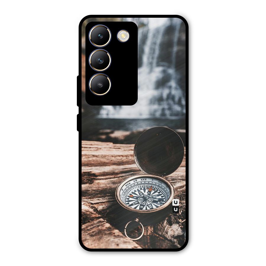 Compass Travel Metal Back Case for Vivo T3 5G