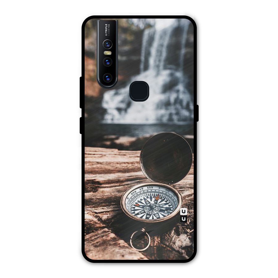 Compass Travel Metal Back Case for Vivo V15