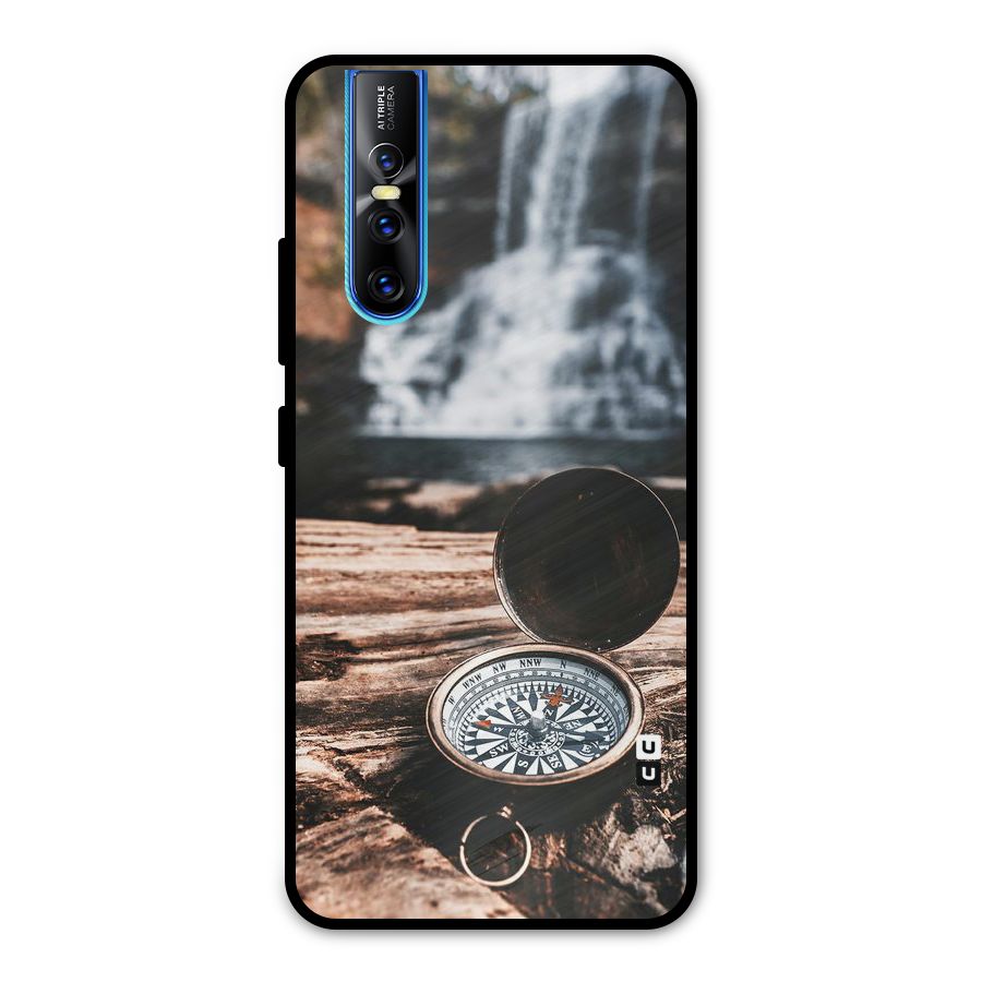 Compass Travel Metal Back Case for Vivo V15 Pro