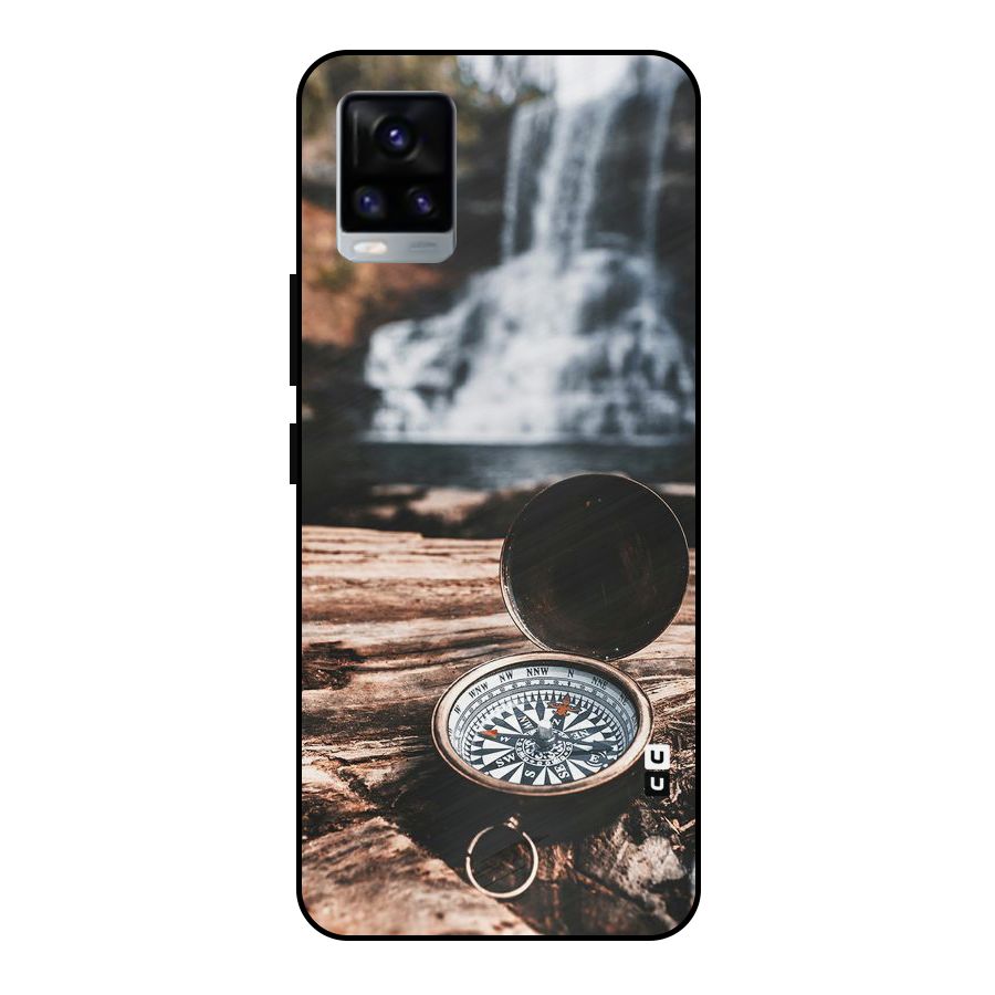Compass Travel Metal Back Case for Vivo V20 2021