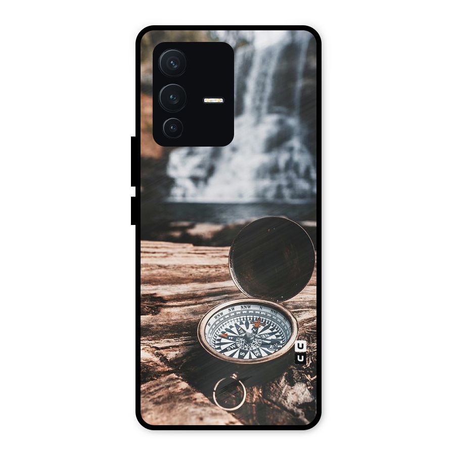 Compass Travel Metal Back Case for Vivo V23 5G