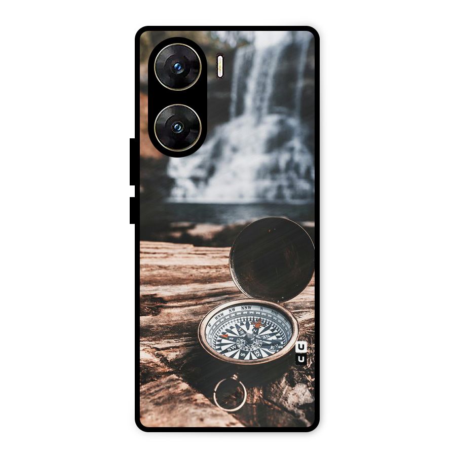 Compass Travel Metal Back Case for Vivo V29e