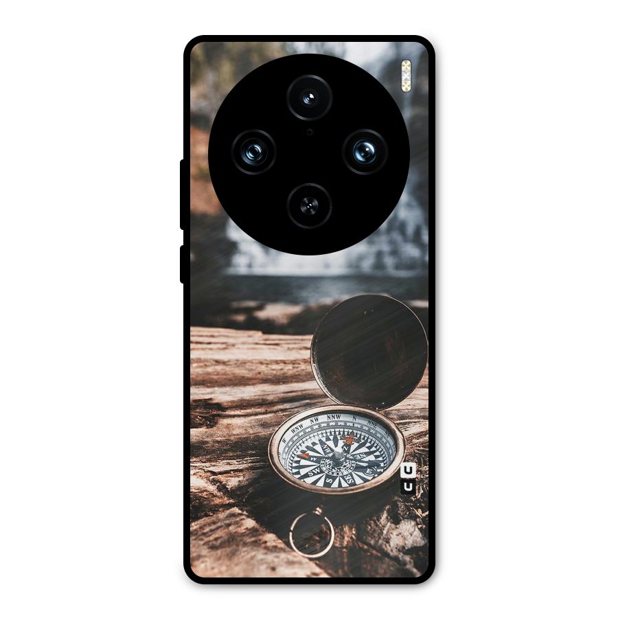 Compass Travel Metal Back Case for Vivo X100 Pro