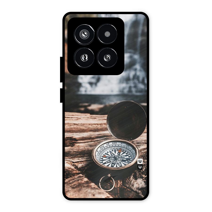 Compass Travel Metal Back Case for Xiaomi 14 Pro