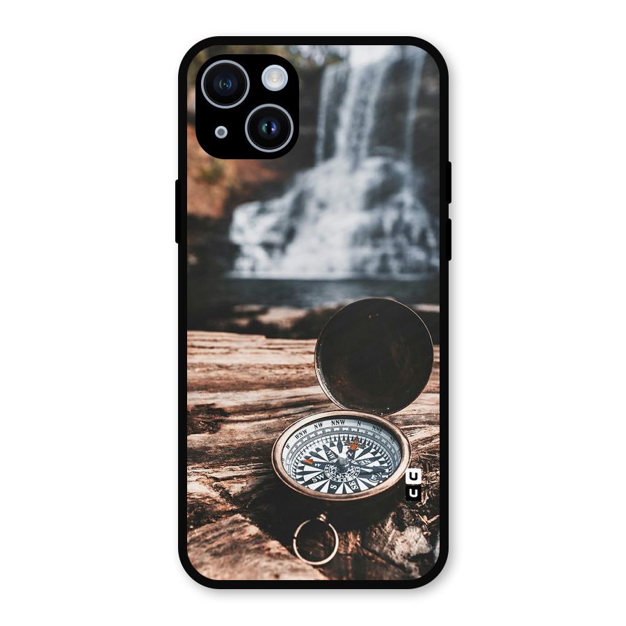 Compass Travel Metal Back Case for iPhone 14