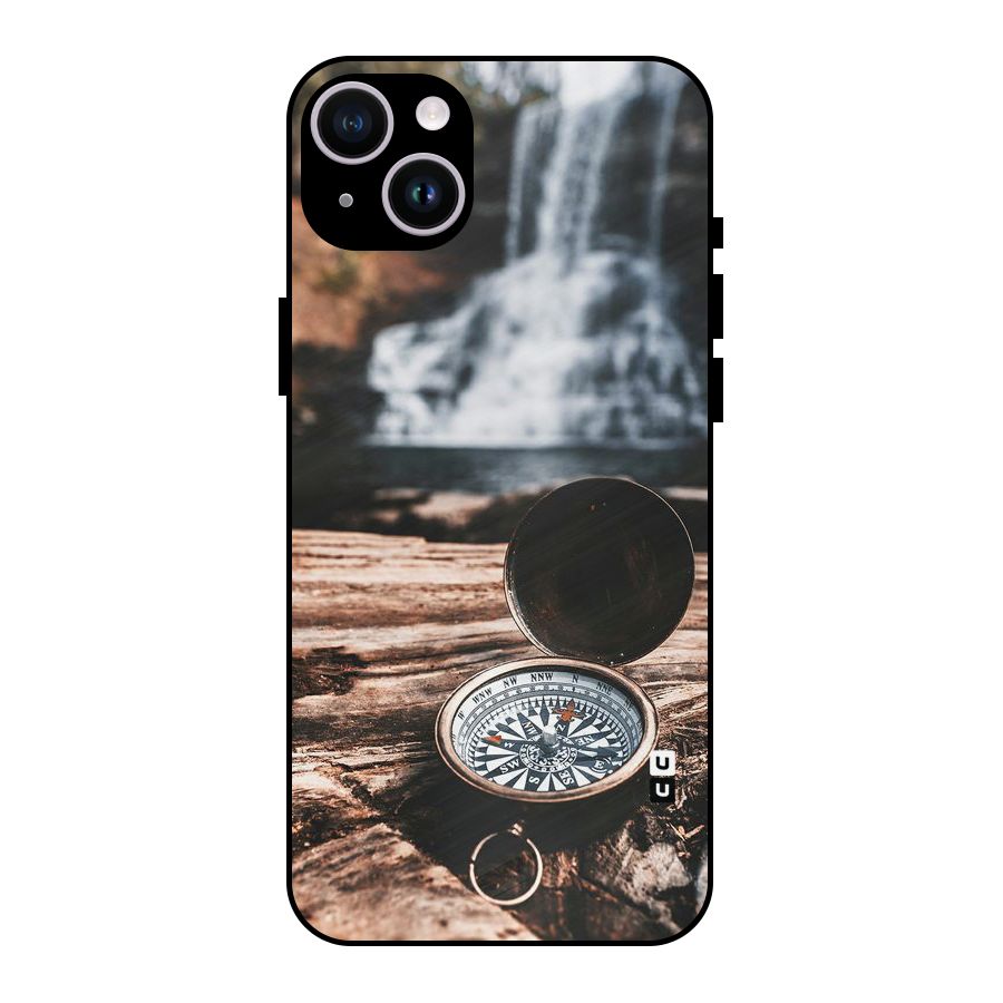 Compass Travel Metal Back Case for iPhone 14 Plus