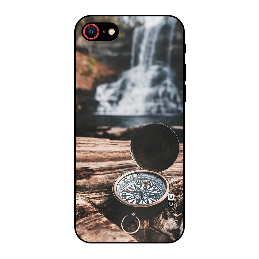 Compass Travel Metal Back Case for iPhone SE 2020