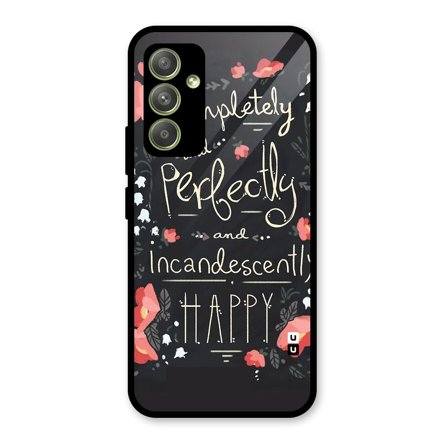 Completely Happy Glass Back Case for Galaxy A54