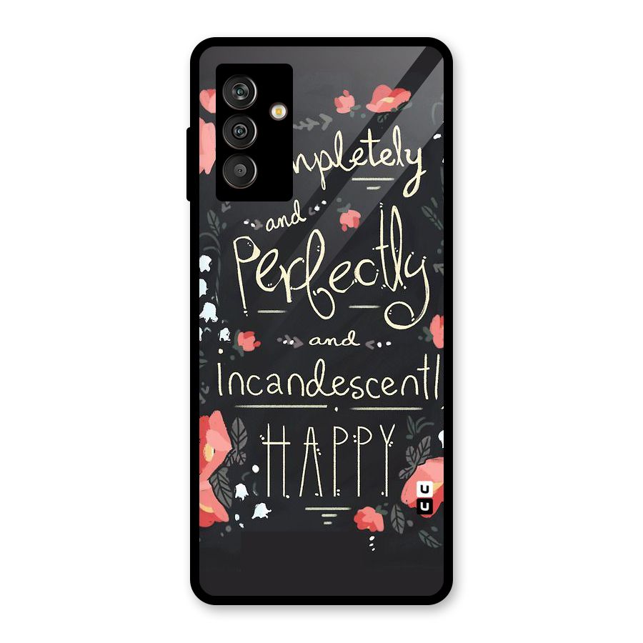 Completely Happy Glass Back Case for Galaxy M13