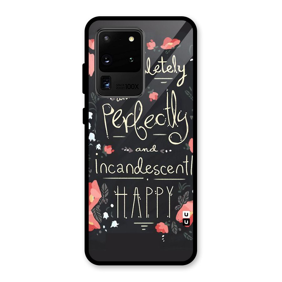Completely Happy Glass Back Case for Galaxy S20 Ultra