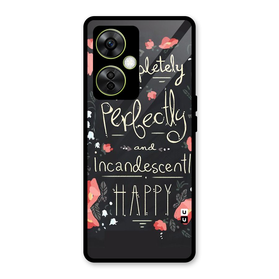Completely Happy Glass Back Case for OnePlus Nord CE 3 Lite