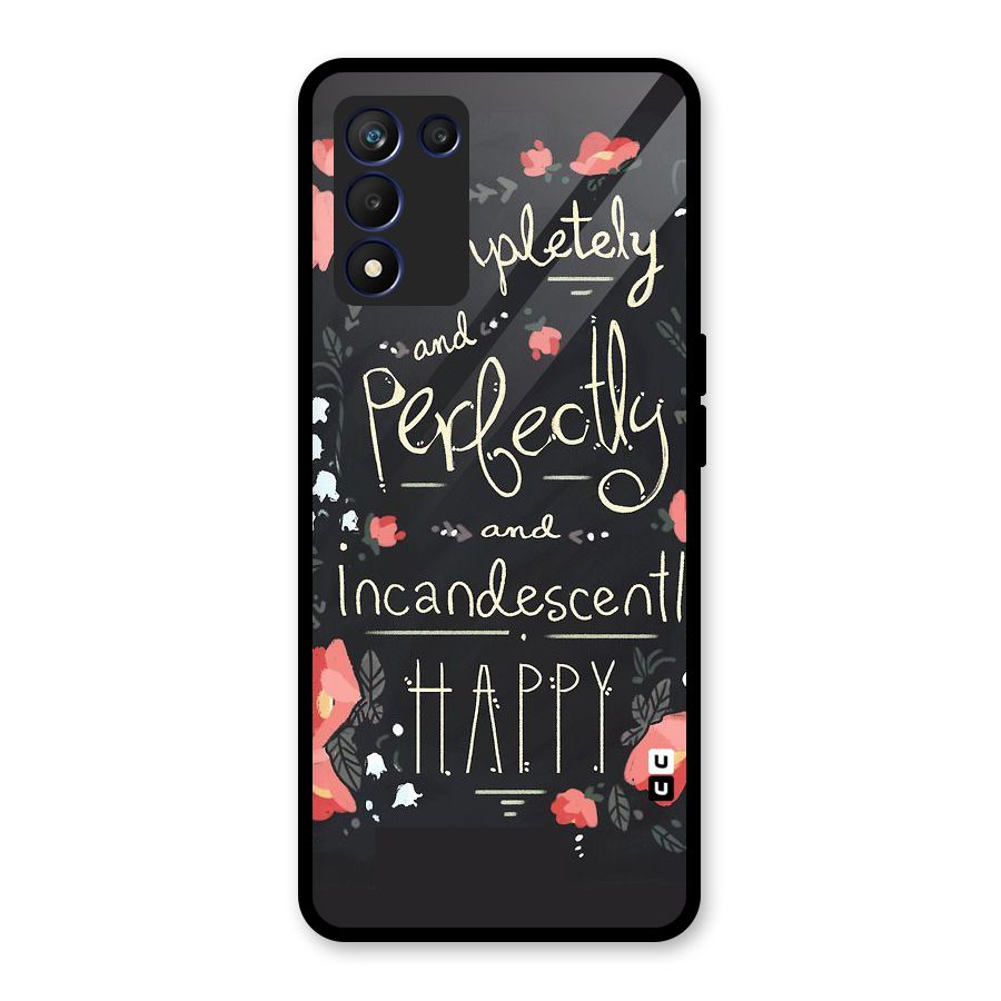 Completely Happy Glass Back Case for Realme 9 5G Speed