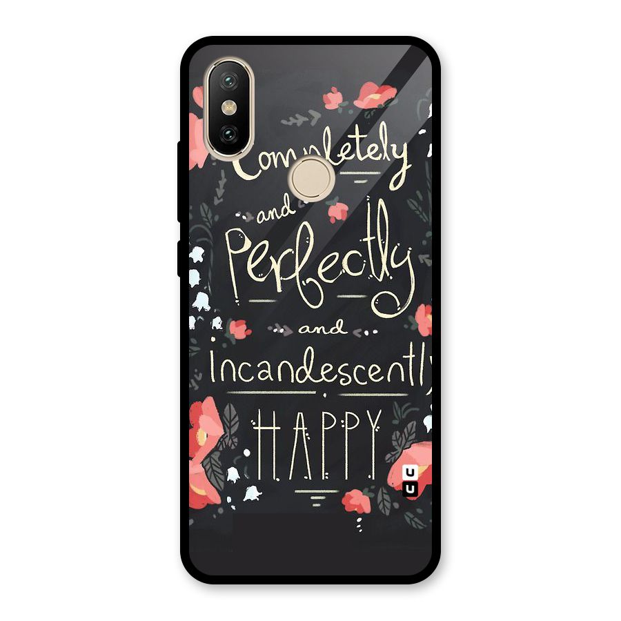 Completely Happy Glass Back Case for Redmi A2