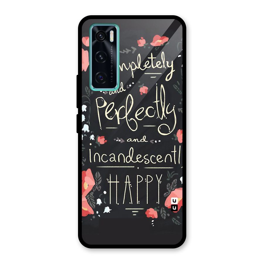 Completely Happy Glass Back Case for Vivo V20 SE