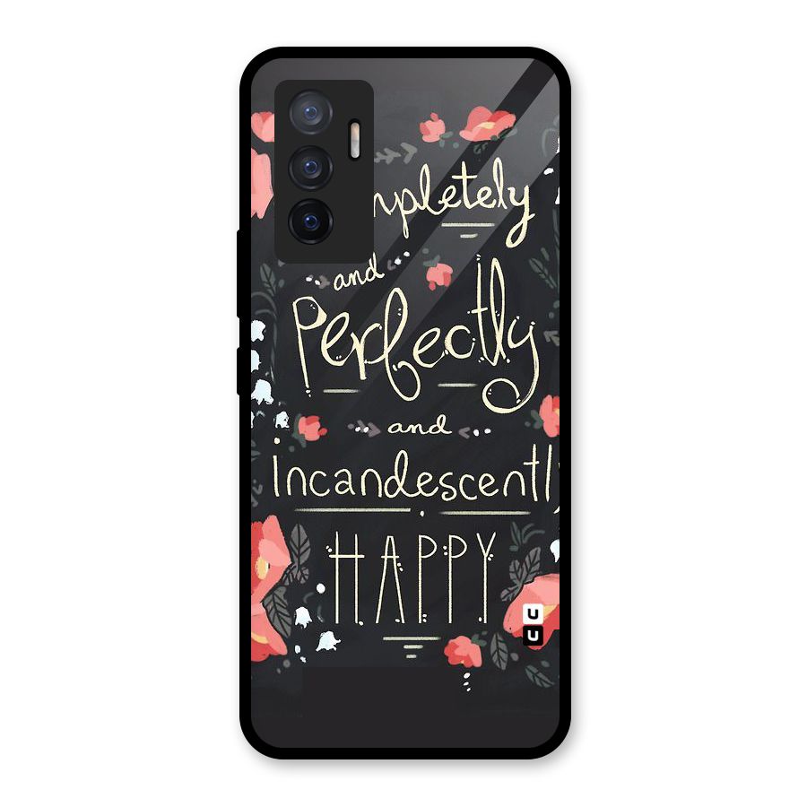 Completely Happy Glass Back Case for Vivo V23e