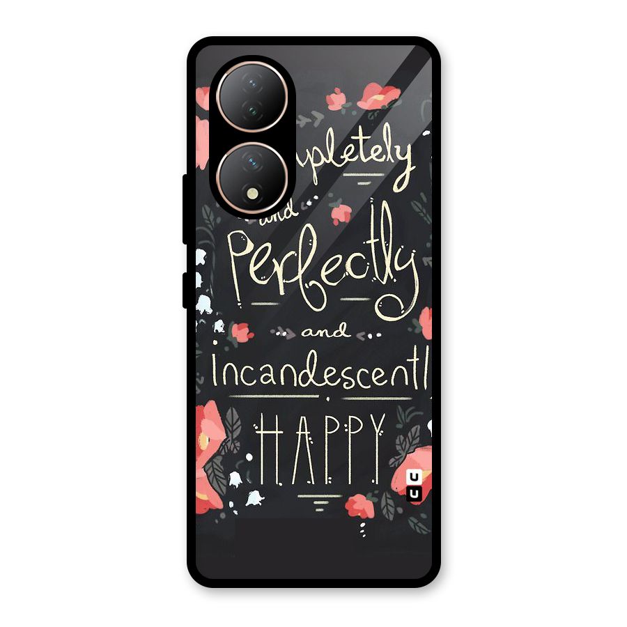 Completely Happy Glass Back Case for Vivo Y100A