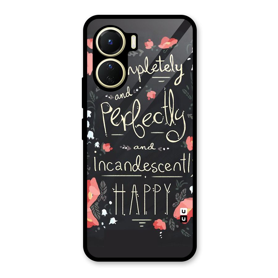 Completely Happy Glass Back Case for Vivo Y56