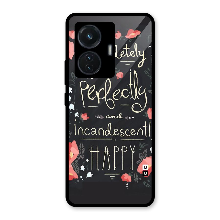 Completely Happy Glass Back Case for iQOO Z6 44W
