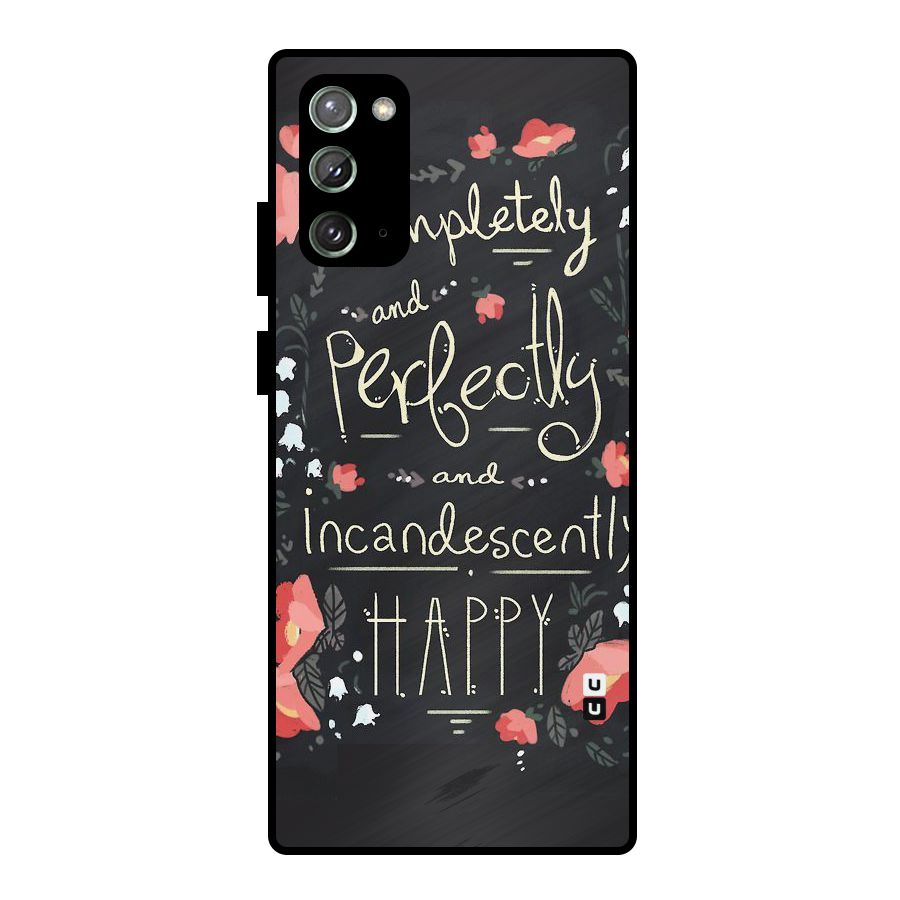 Completely Happy Metal Back Case for Galaxy Note 20