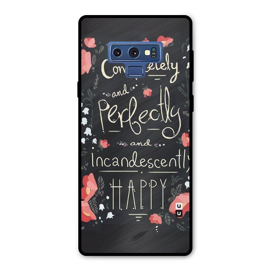 Completely Happy Metal Back Case for Galaxy Note 9