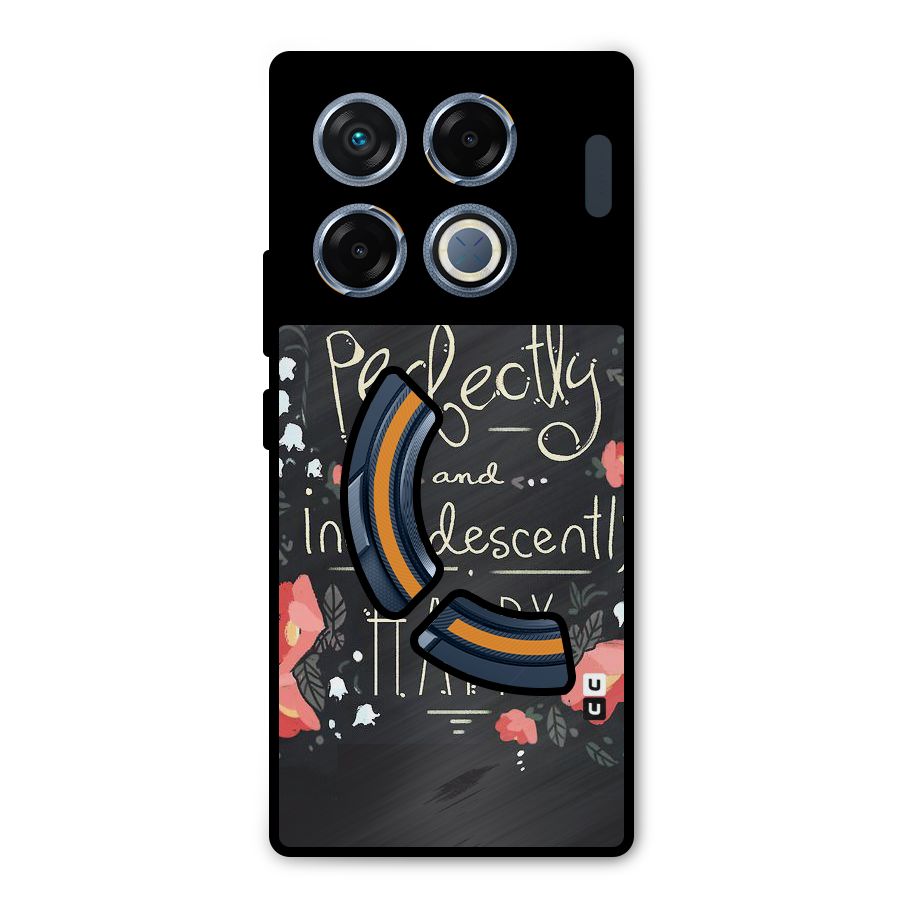 Completely Happy Metal Back Case for Infinix GT 20 Pro