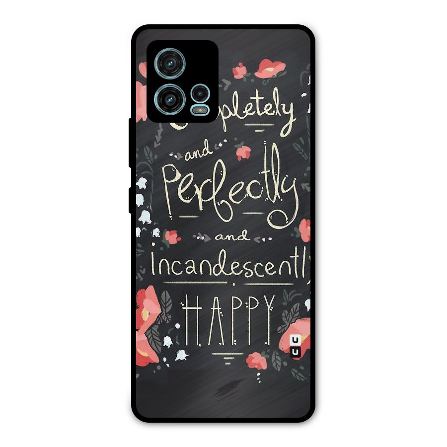 Completely Happy Metal Back Case for Moto G72