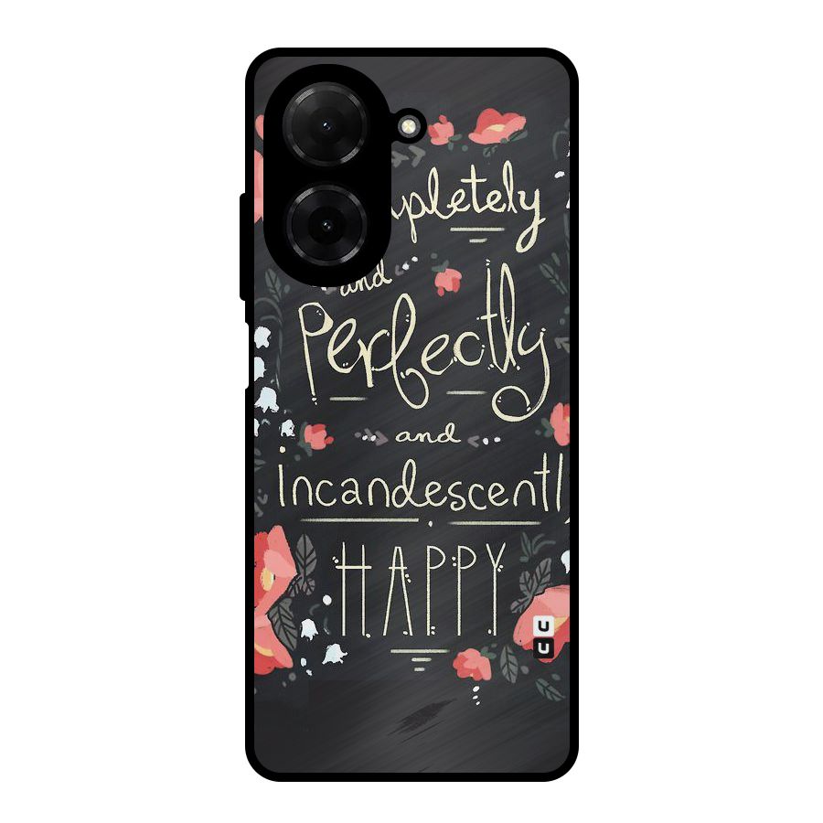Completely Happy Metal Back Case for Redmi A5 4G
