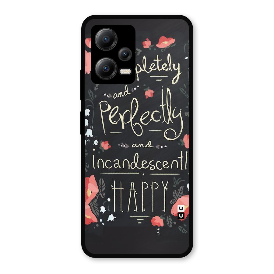 Completely Happy Metal Back Case for Redmi Note 12 5G