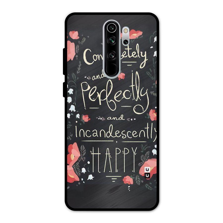 Completely Happy Metal Back Case for Redmi Note 8 Pro