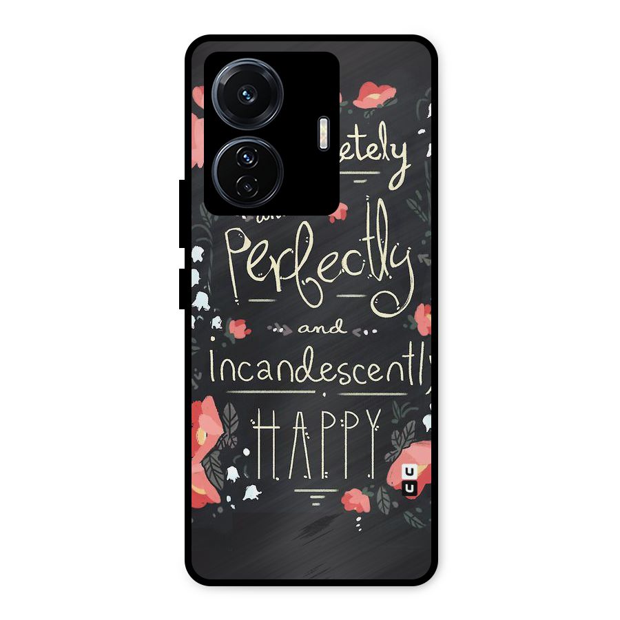 Completely Happy Metal Back Case for Vivo T1 Pro