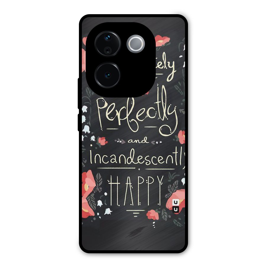 Completely Happy Metal Back Case for Vivo T3 Pro