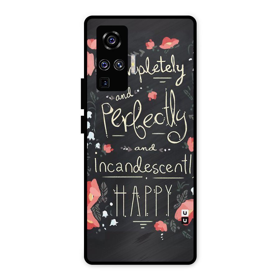 Completely Happy Metal Back Case for Vivo X50 Pro
