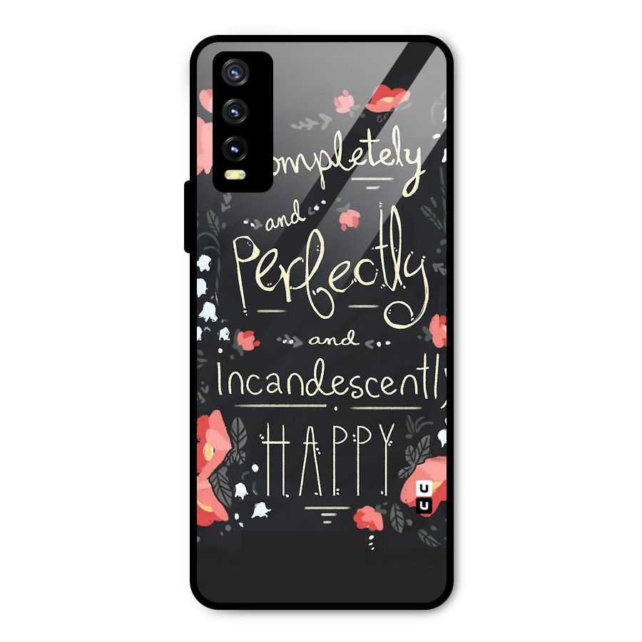 Completely Happy Metal Back Case for Vivo Y20g