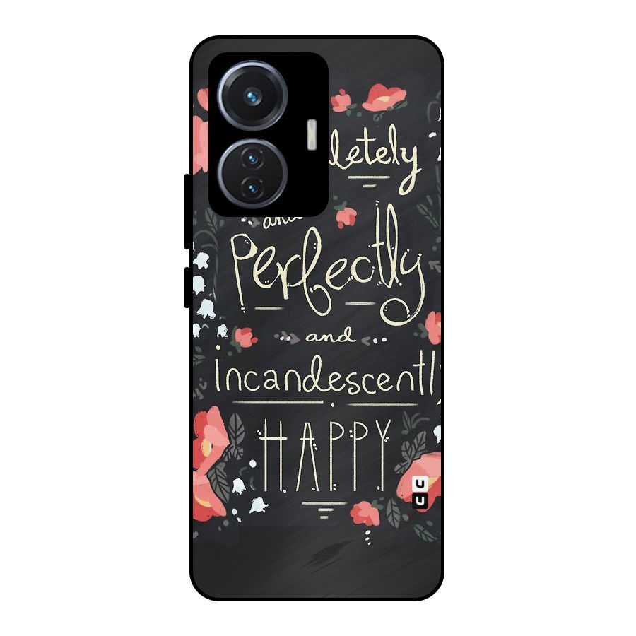 Completely Happy Metal Back Case for iQOO Z6 44W