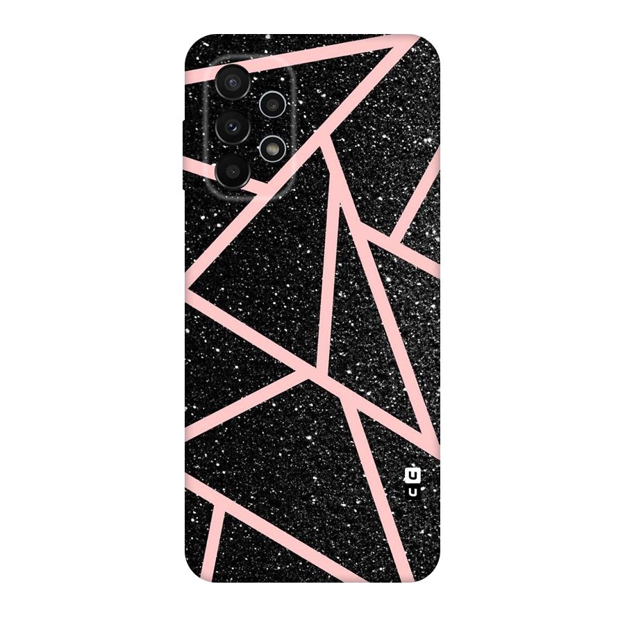 Concrete Black Pink Stripes Original Polycarbonate Back Case for Galaxy A23