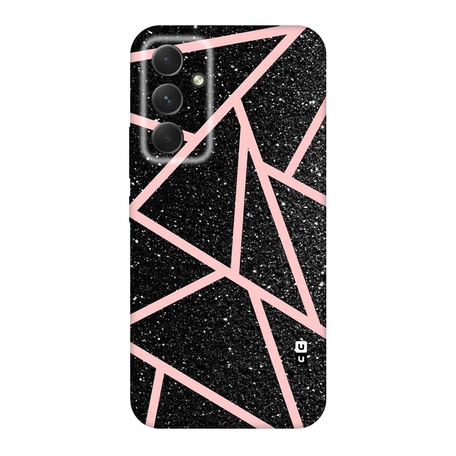 Concrete Black Pink Stripes Original Polycarbonate Back Case for Galaxy A54