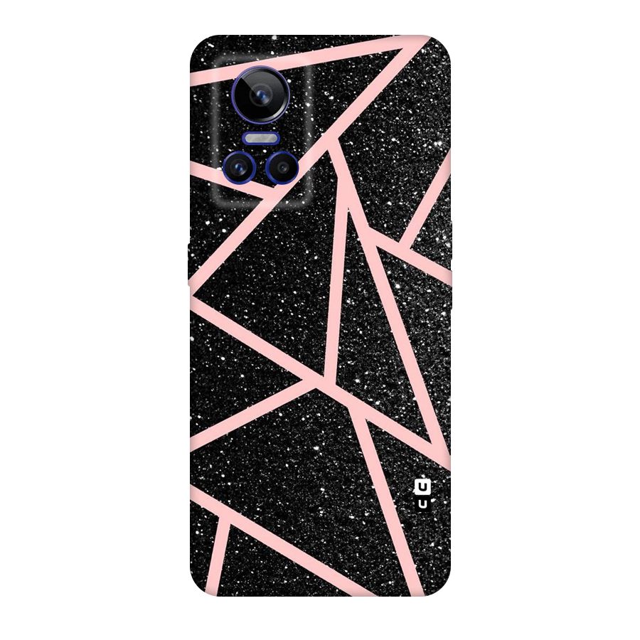 Concrete Black Pink Stripes Original Polycarbonate Back Case for Realme GT Neo 3