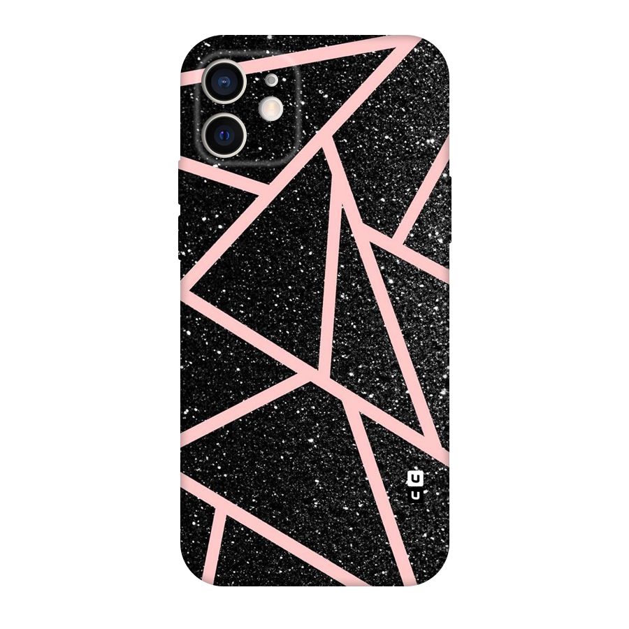 Concrete Black Pink Stripes Original Polycarbonate Back Case for iPhone 12