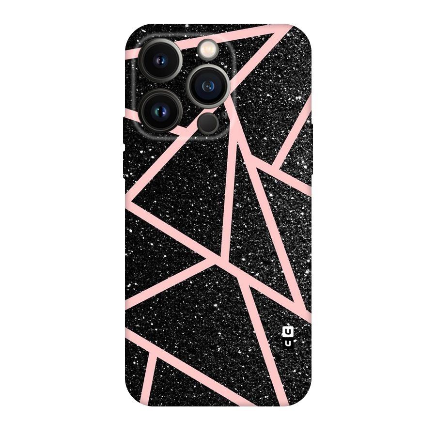 Concrete Black Pink Stripes Original Polycarbonate Back Case for iPhone 14 Pro