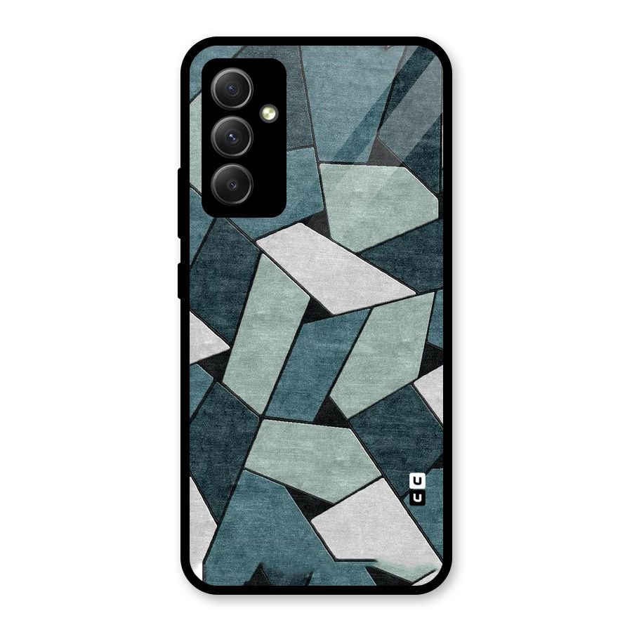 Concrete Green Abstract Glass Back Case for Galaxy A34