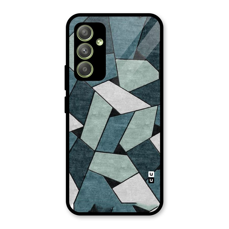 Concrete Green Abstract Glass Back Case for Galaxy A54