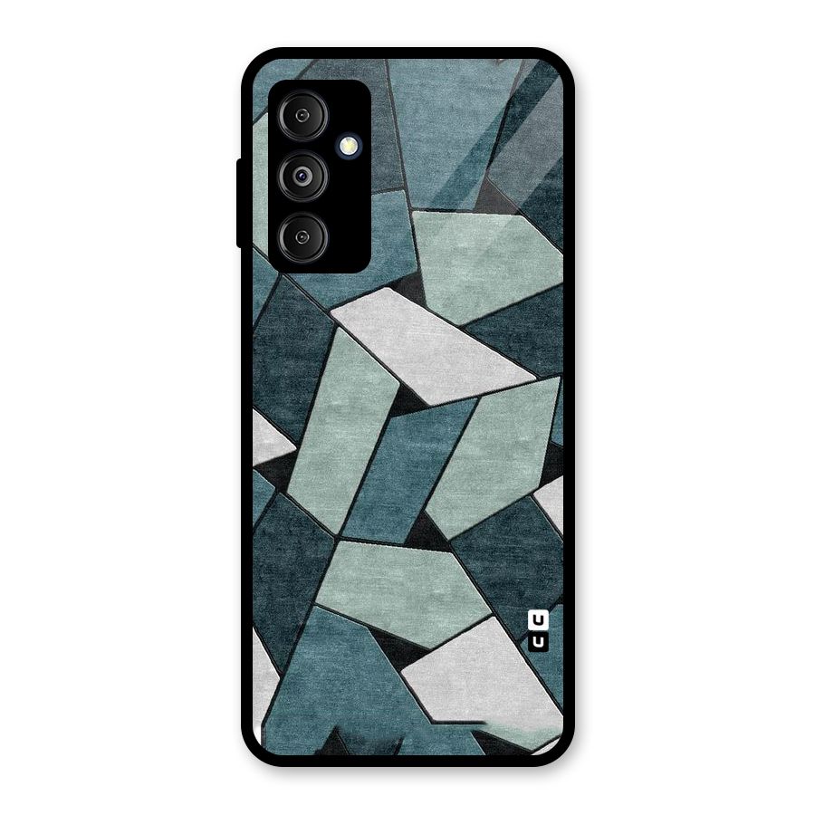 Concrete Green Abstract Glass Back Case for Galaxy M14 5G